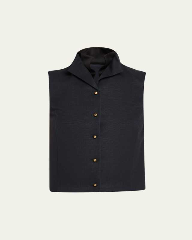 Dianne Layered Barathea Silk Vest